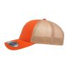 Love Sketches Embroidered Swordfish Trucker Hat | Adjustable Snapback Cap | Mesh Back Men and Women (Orange/Khaki-kh) view 3