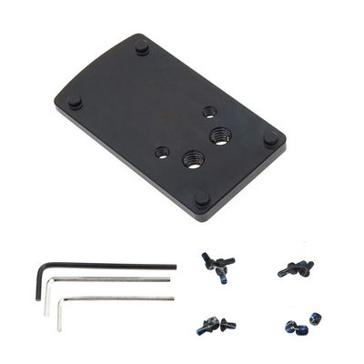 DPP Titanium Rear Sight Mount/Mounting Plate/Adapter Compatible with Springfield XD Vortex Venom & Viper, Burris Fastfire, Docter (Titanium Alloy)
