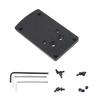 DPP Titanium Rear Sight Mount/Mounting Plate/Adapter Compatible with Springfield XD Vortex Venom & Viper, Burris Fastfire, Docter (Titanium Alloy) view 1