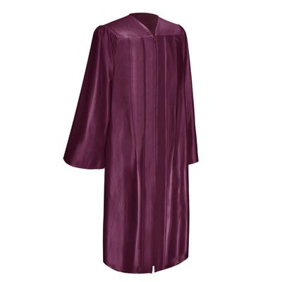 Endea Church Shiny Choir Robe (42 (4'9" - 4'11"), Maroon)