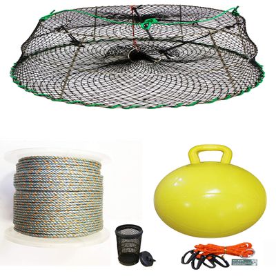 KUFA Sports Tower Style Stainless Steel Prawn Trap with Prawn Trap Accessory Combo (CT77+PHL5+HA2)