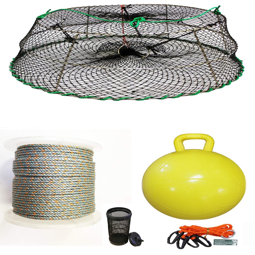 KUFA Sports Tower Style Stainless Steel Prawn Trap with Prawn Trap Accessory Combo (CT77+PHL5+HA2)