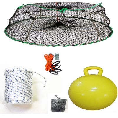 KUFA Sports Tower Style Stainless Steel Prawn Trap with Prawn Trap Accessory Combo (CT77+PNS5+HA2)