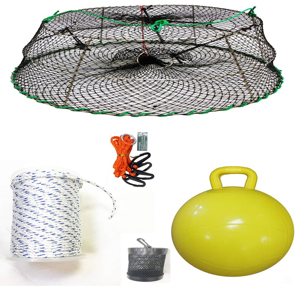 KUFA Sports Tower Style Stainless Steel Prawn Trap with Prawn Trap Accessory Combo (CT77+PNS5+HA2)