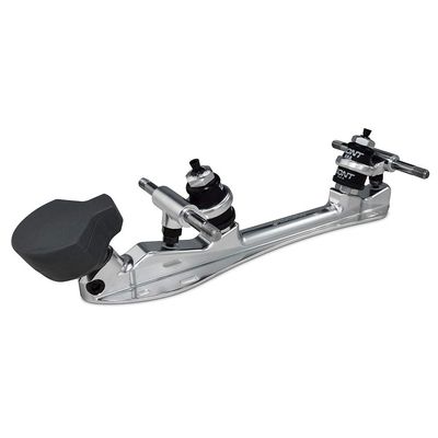 Bont Skates - Athena Roller Skate Derby Plate with Toego Toe Stop - 20 Degree Action - Pair (Silver, 5.75)