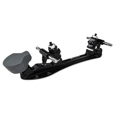 Bont Skates - Athena Roller Skate Derby Plate with Toego Toe Stop - 20 Degree Action - Pair (Black, 6.75)