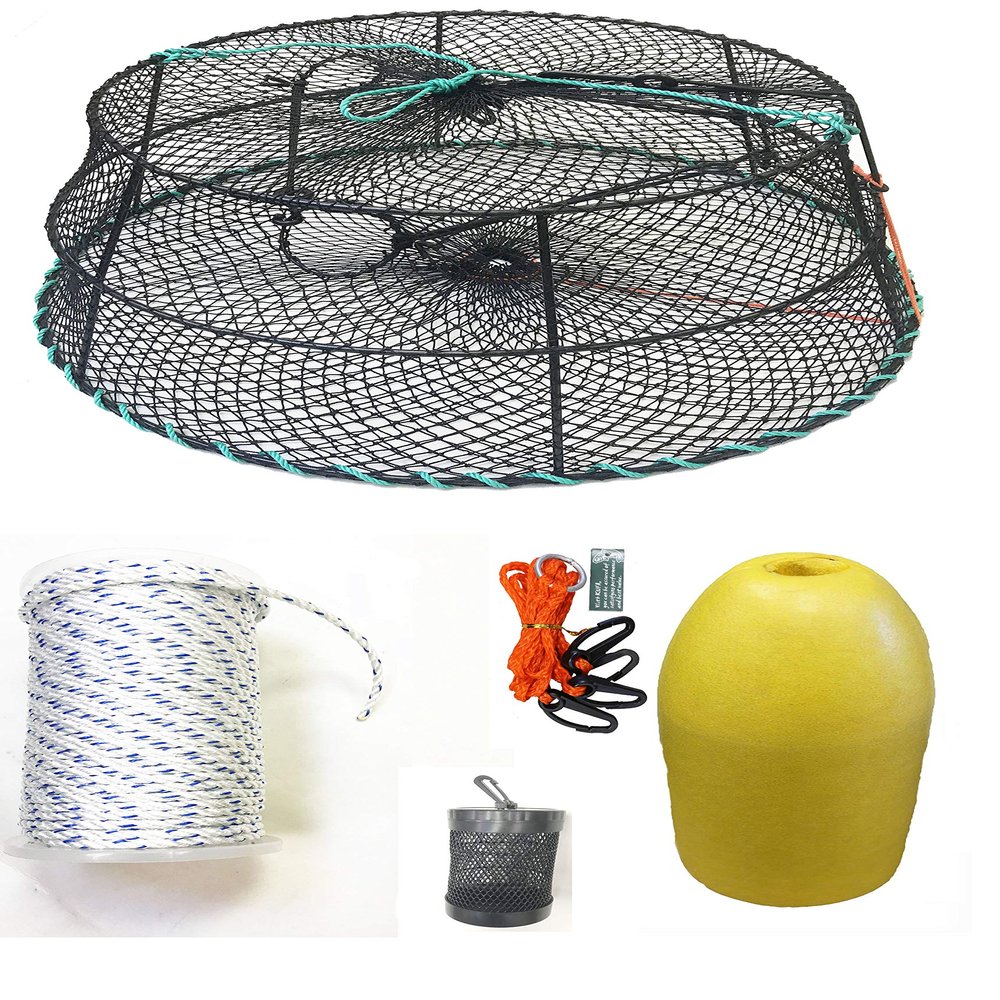 KUFA Sports Vinyl Coated Tower Style Prawn Trap with Prawn Trap Accessory Combo (CT79+PNS3+HA2)