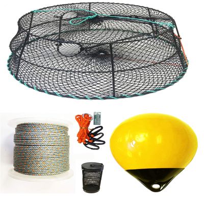 KUFA Sports Vinyl Coated Tower Style Prawn Trap with Prawn Trap Accessory Combo(CT79+PHL30Y+HA2)