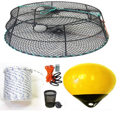 KUFA Sports Vinyl Coated Tower Style Prawn Trap with Prawn Trap Accessory Combo(CT79+PNS38Y+HA2)