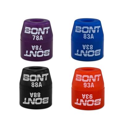 Bont Skates - Replacement Top Cone or Bottom Barrel Cushions Bushings - Quad Roller Skate Derby Plate - Made in USA (83A Blue, Bottom Barrel Cushion (8pc))