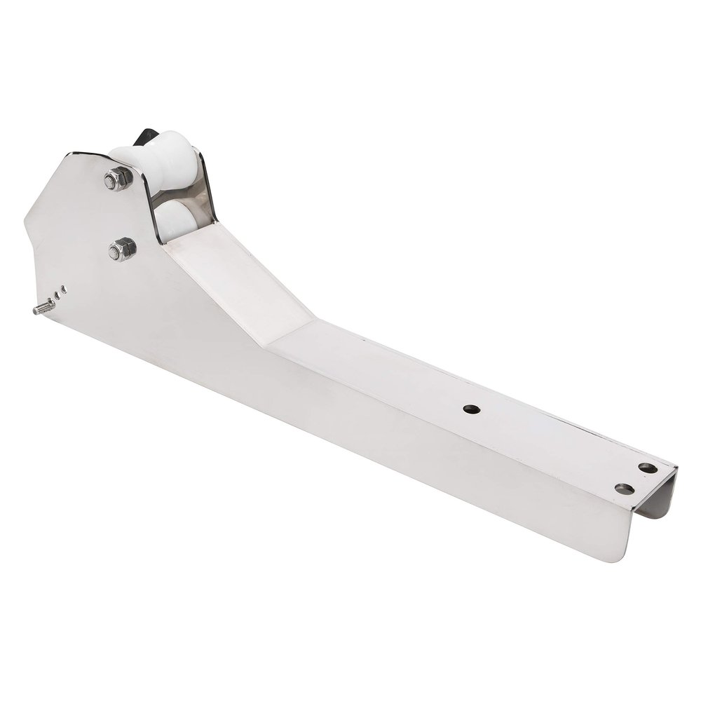 Lewmar Bow Roller for Claw, Bruce, Delta Anchors up to 44lbs., Stainless Steel Construction, Derlin Rollers, Measures 3" W x 24" L, Easy Installation, mounting Hardware not Included - 2020202321