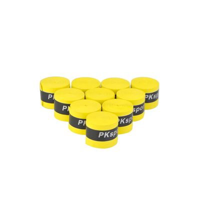 AMEYXGS Overgrip Sweatband Bow Handle Absorb Sweat Non-SlipGrip Stretchy Tape Band Self Adhesive Sticky (3 Pack Yellow)