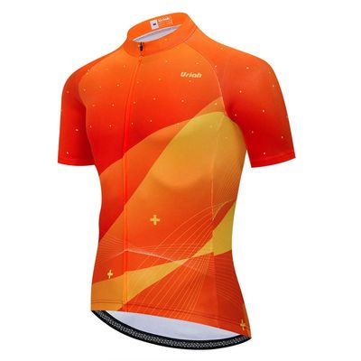 Uriah Men's Bicycle Jersey Short Sleeve Sweat Wicking Sunset Size 4XL