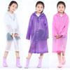 Acamifashion Children Raincoat Kids Impermeable Cover Poncho Rainwear Waterproof Hooded Capa - Purple view 2