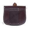 British WWII Army Sam Pouch for Sam Browne Belt - Black-Tan-Brown Color (Dark Brown) view 1