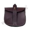 British WWII Army Sam Pouch for Sam Browne Belt - Black-Tan-Brown Color (Dark Brown) view 2