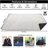 BRAWNTIDE Large Outdoor Waterproof Blanket - Extra Thick Fleece, Warm, Windproof, Sandproof, Ideal for Camping, Picnics, Grass, Stadiums, Travel, Hiking, Pets, Dogs, Concerts, Car, SUV, Truck (Black) view 2