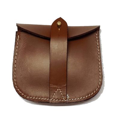 British WWII Army Sam Pouch for Sam Browne Belt - Black-Tan-Brown Color (TAN)