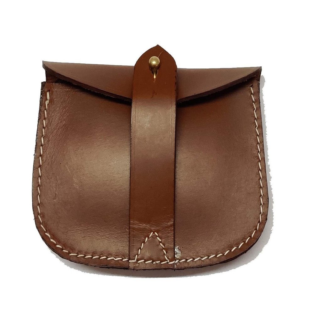 British WWII Army Sam Pouch for Sam Browne Belt - Black-Tan-Brown Color (TAN)