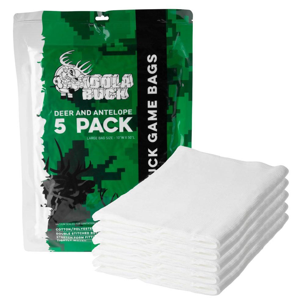 Koola Buck Game Bags Hunting | 5 Pack Deer Game Bags | Game Bags Deer | Breathable & Stretchable Meat Bags | Hunting Gear Accessories, Equipment & Essentials | Deer, Elk & Moose