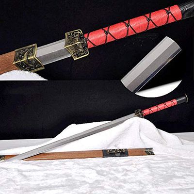 GLW Sword Chinese Han Sword Fighting Camping Knife High Manganese Steel Sharp Blade #1778