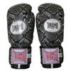 THAISMAI Muay Thai Style Boxing Gloves Python Skin Pattern with Polyurethane Synthetic Leather Material Black Color (12) view 3