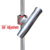 Brocraft Boat T-TOP Rod Holder/Clamp-On Rod Holder - Silver Aluminum - Degree Adjustable - Fits 1" to 2" O.D. Pipe view 2