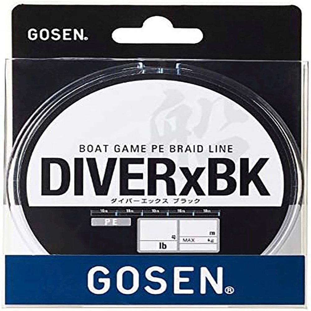 GOSEN Diver-X Black, 656.6 ft (200 m), No. 2.0