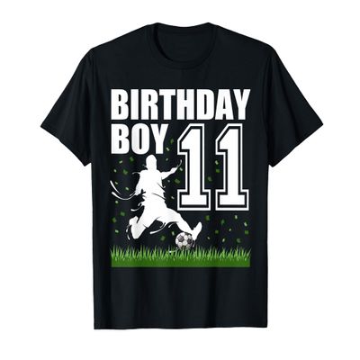 11 Year Old Soccer Birthday Party Theme 11th Gift For Boy T-Shirt