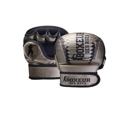 BOXEUR DES RUES - Synthetic Iridescent Leather Gloves Unisex XXXL