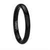 CROWNAL 2mm 4mm 6mm 8mm 10mm Tungsten Silver/Yellow Gold/Rose Gold/Black Wedding Band Ring Men Women Plain Dome Polished Comfort Fit Size 3 To 17 (Black 4mm,10) view 1