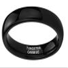 CROWNAL 2mm 4mm 6mm 8mm 10mm Tungsten Silver/Yellow Gold/Rose Gold/Black Wedding Band Ring Men Women Plain Dome Polished Comfort Fit Size 3 To 17 (Black 4mm,10) view 2