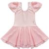 Agoky Kids Girls Short Ruffle Sleeves Classic Ballet Dance Tutu Dress Gymnastics Leotard Pink 12-14 view 1
