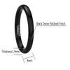 CROWNAL 2mm 4mm 6mm 8mm 10mm Tungsten Silver/Yellow Gold/Rose Gold/Black Wedding Band Ring Men Women Plain Dome Polished Comfort Fit Size 3 To 17 (Black 4mm,8.5) view 3