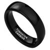 CROWNAL 1mm 2mm 3mm 4mm 5mm 6mm 7mm 8mm Tungsten Silver/Yellow Gold/Rose Gold/Black Wedding Band Ring Men Women Plain Dome Polished Comfort Fit Size 3 To 17 (Black 5mm,13) view 2