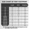 Clostnature Tent Footprint - Waterproof Camping Tarp, Heavy Duty Tent Floor Saver, Ultralight Ground Sheet Mat for Hiking, Backpacking, Hammock, Beach - Storage Bag Included view 3