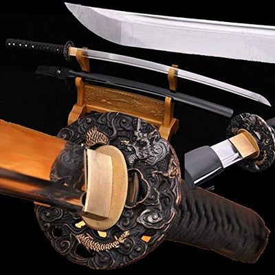 GLW Samurai Battle Sword Katana Hand Forged High Carbon Steel Blade Sharp #2366