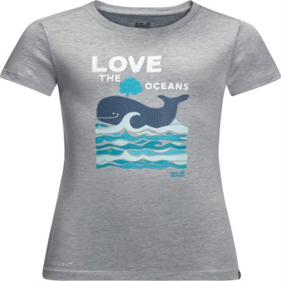 Jack Wolfskin Kids Ocean T Kids, Slate Grey, 18-24M