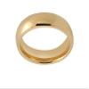 CROWNAL 1mm 2mm 3mm 4mm 5mm 6mm 7mm 8mm Tungsten Silver/Yellow Gold/Rose Gold/Black Wedding Band Ring Men Women Plain Dome Polished Comfort Fit Size 3 To 17 (Gold 3mm,9) view 2