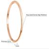 CROWNAL 1mm 2mm 3mm 4mm 5mm 6mm 7mm 8mm Tungsten Silver/Yellow Gold/Rose Gold/Black Wedding Band Ring Men Women Plain Dome Polished Comfort Fit Size 3 To 17 (Rose Gold 1mm,9) view 3