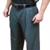 Smitty | BBS-394 | 4-Way Stretch Baseball Umpire Pleated Base Pants with Expander Waistband | Charcoal Grey | Elite Official's Choice! (48) view 1