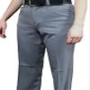 Smitty | BBS-399 | 4-Way Stretch | Womens Baseball Umpire Flat Front Combo Pants | Heather Grey | Elite Official's Choice! (10) view 1