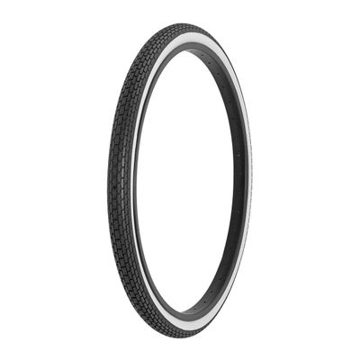 Alta Bicycle Tire Innova 24" x 1-3/4" Tire Small Brick Bike Tread Style Fits 7 Rims (Black/White)