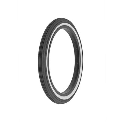 Alta Bicycle Tire Innova 16" x 1-3/4" Tire Slick Bike Tread Style Fits 7 Rims (Black/White)