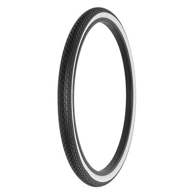 Alta Bicycle Tire Innova 26" x 2" x 1-3/4" Tire Small Brick Bike Tread Style Fits 7 Rims (Black/White)