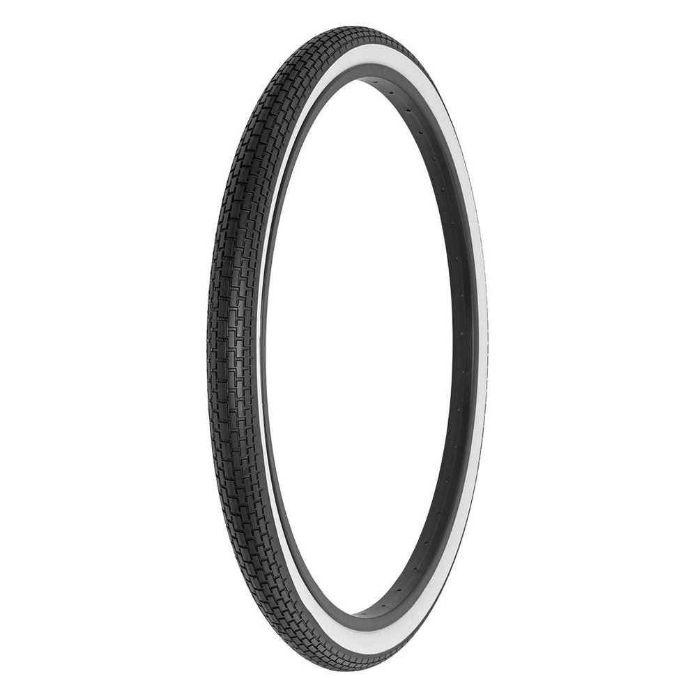 Alta Bicycle Tire Innova 26" x 2" x 1-3/4" Tire Small Brick Bike Tread Style Fits 7 Rims (Black/White)