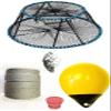 KUFA Sports Vinyl Coated Tower Style Prawn Trap(30"x20"x12"H,Mesh:1-3/4 inch) with Prawn Trap Accessory Combo (CT130+PAL38Y+HA5) view 1