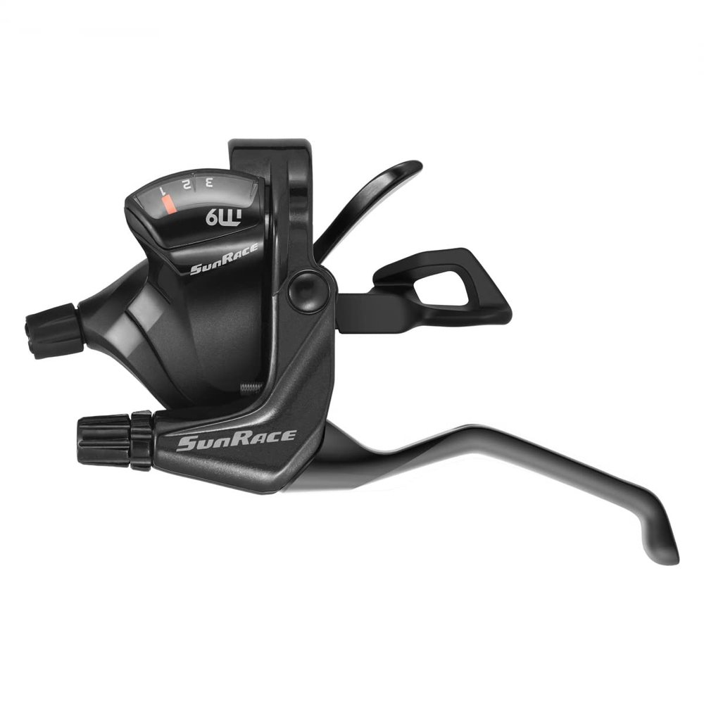 SunRace M933 V Brake/Trigger Shifter STM933 Left 3s V Brake Black 212g - STM933.L300.0S0.BX