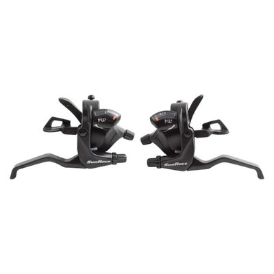 SunRace M406 V-Brake/Trigger Shifter STM406 Pair 3 x 7S V-Brake Black 439g - STM406.7300.0S0.BX