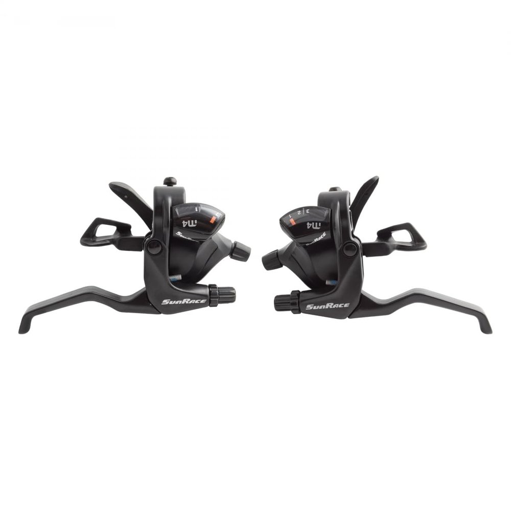SunRace M406 V-Brake/Trigger Shifter STM406 Pair 3 x 7S V-Brake Black 439g - STM406.7300.0S0.BX
